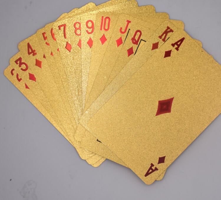 24K  Gold Foil Plated Cards With a Wooden Box - Image 3