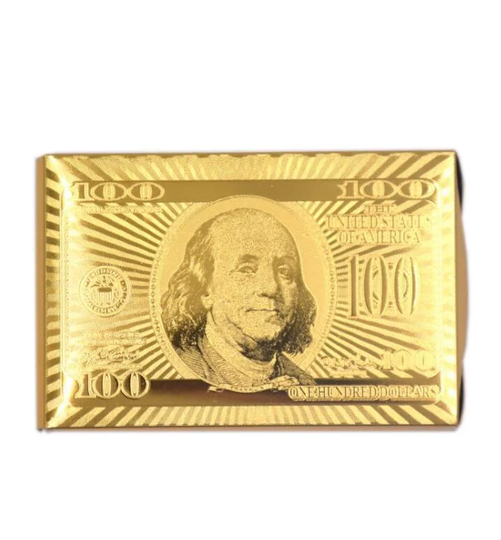 24K  Gold Foil Plated Cards With a Wooden Box - Image 7