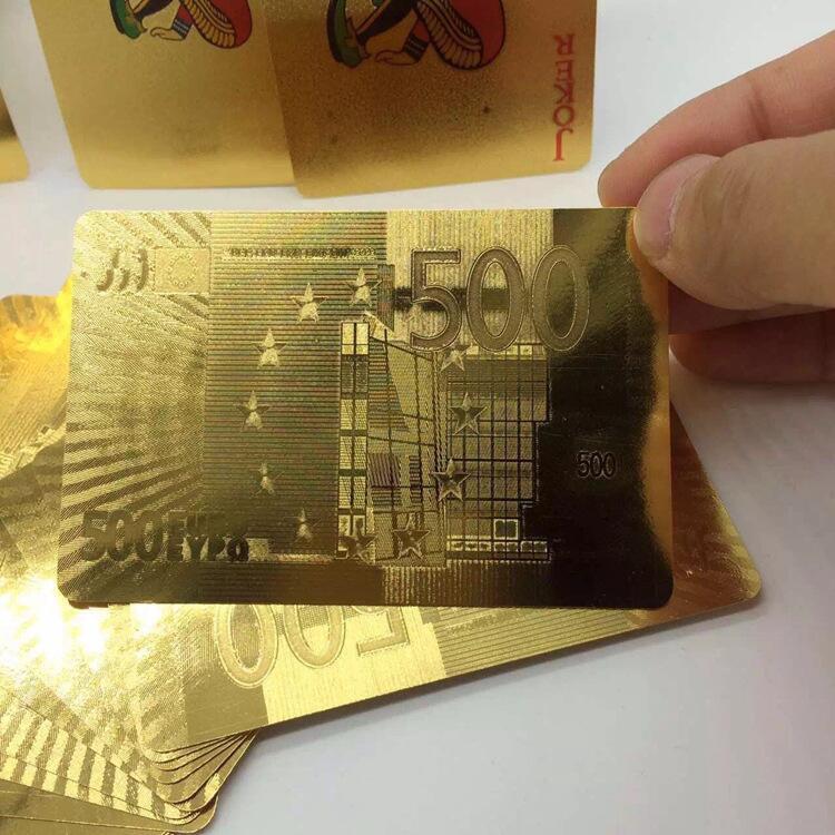 24K  Gold Foil Plated Cards With a Wooden Box - Image 9